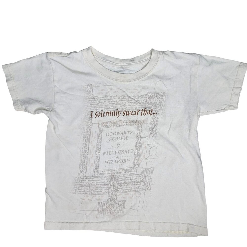 Harry Potter Kids T-Shirt "I Solemnly Swear" Hogwarts UV color changing shirt xs